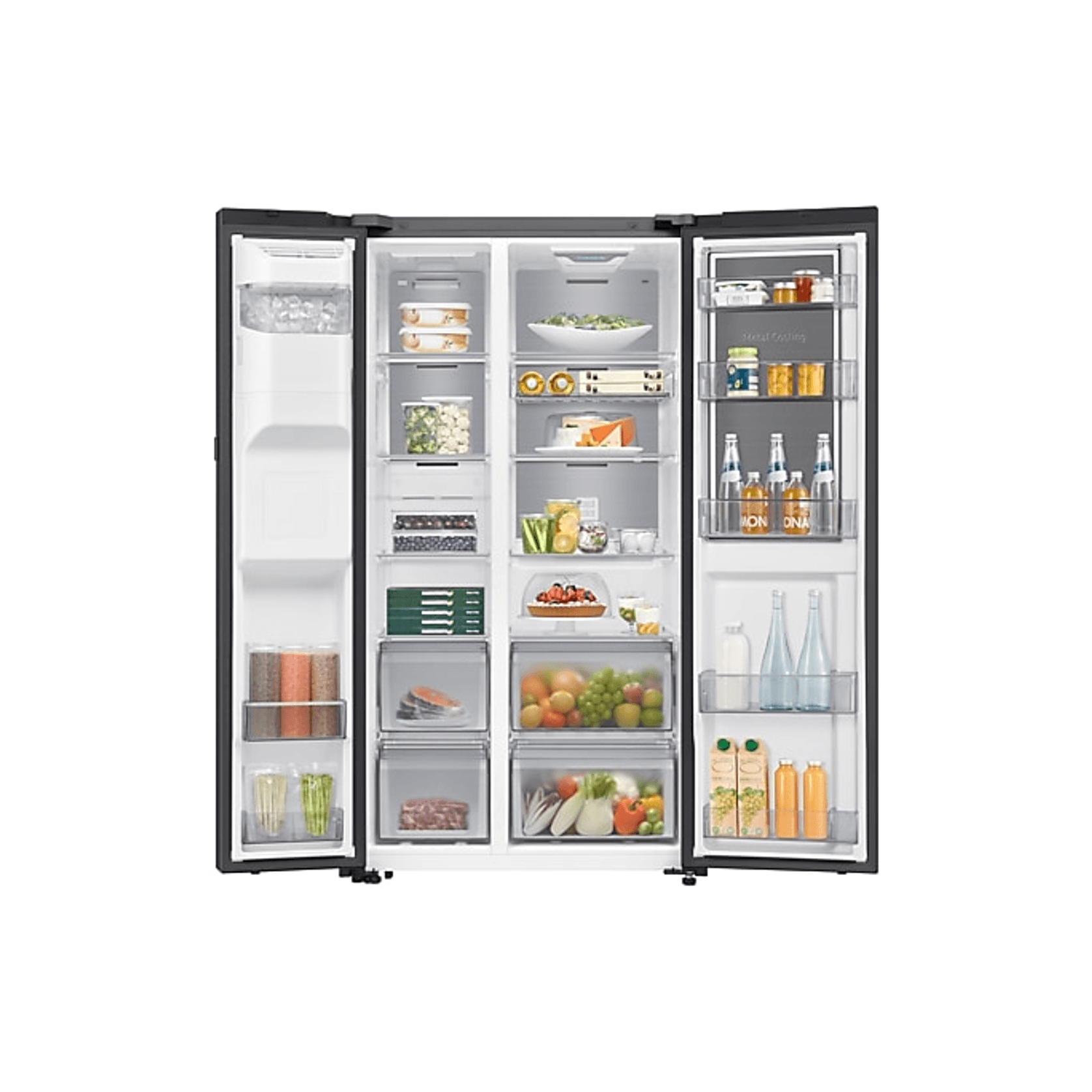 627L Refrigerator SBS - Food Showcase Black DOI gallery detail image