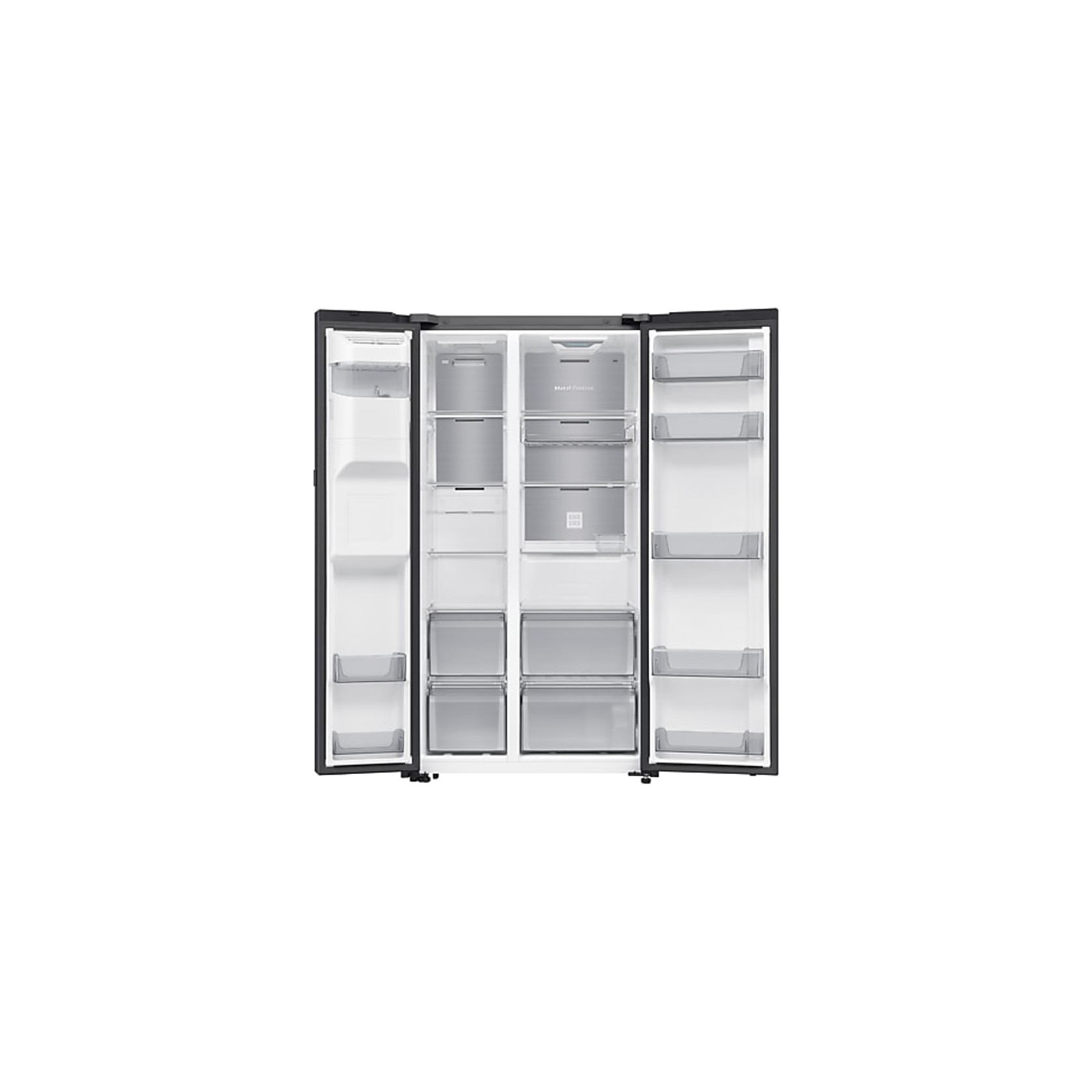 634L Bespoke Refrigerator SBS -Auto Open Door Black DOI gallery detail image