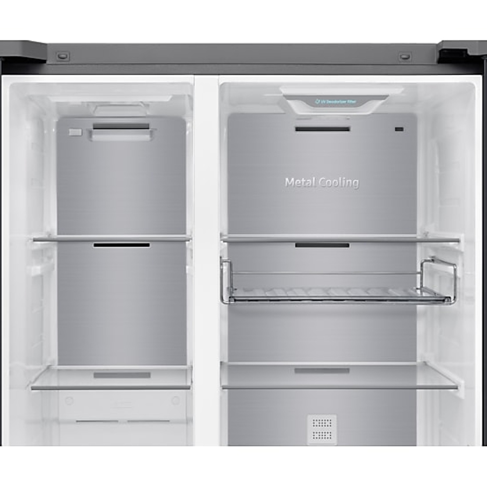 634L Bespoke Refrigerator SBS -Auto Open Door Black DOI gallery detail image