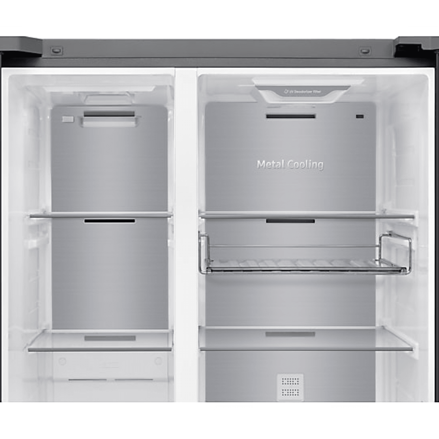 634L Bespoke Refrigerator SBS -Auto Open Door Black DOI gallery detail image