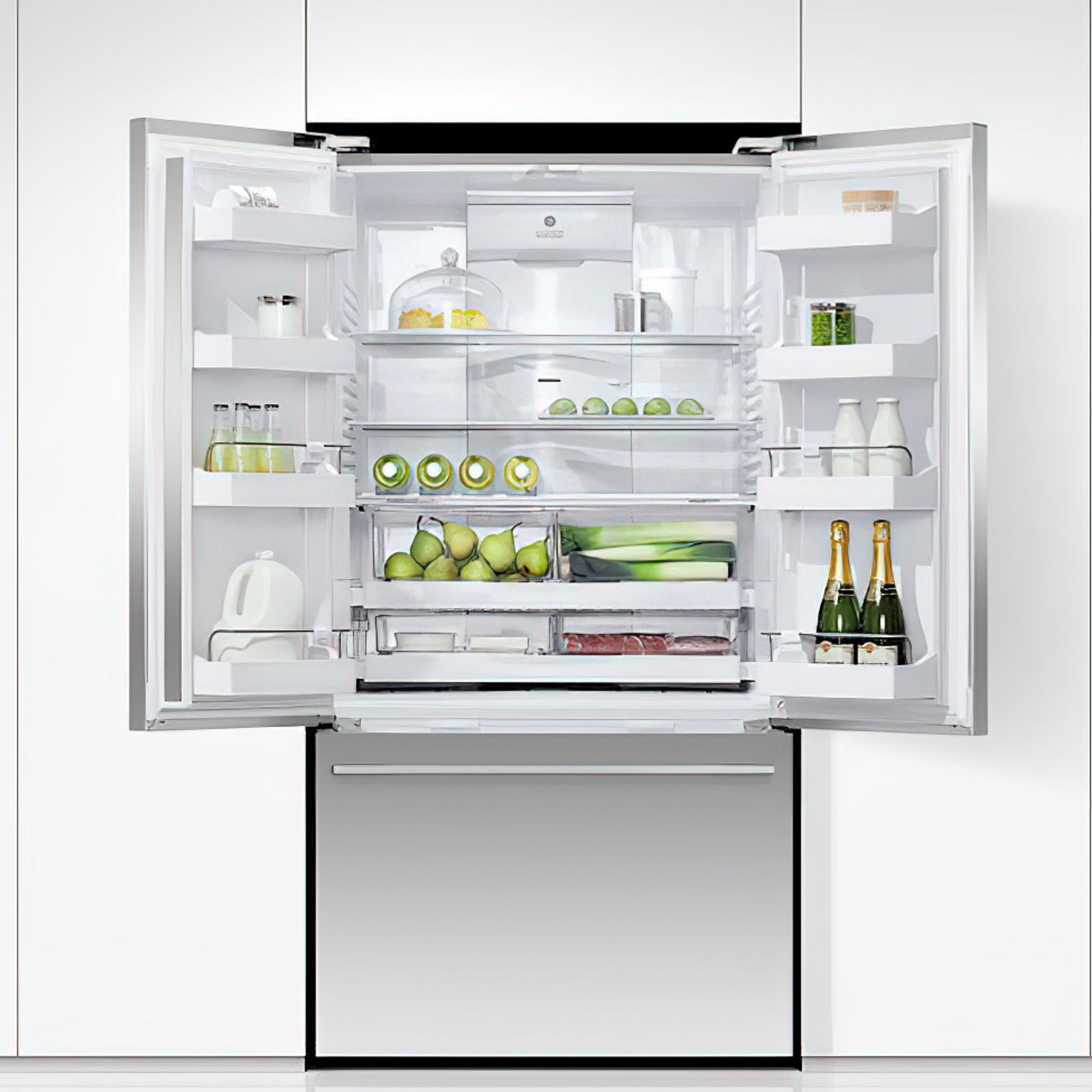 F&P Freestanding French Door Refrigerator Freezer, 569L gallery detail image