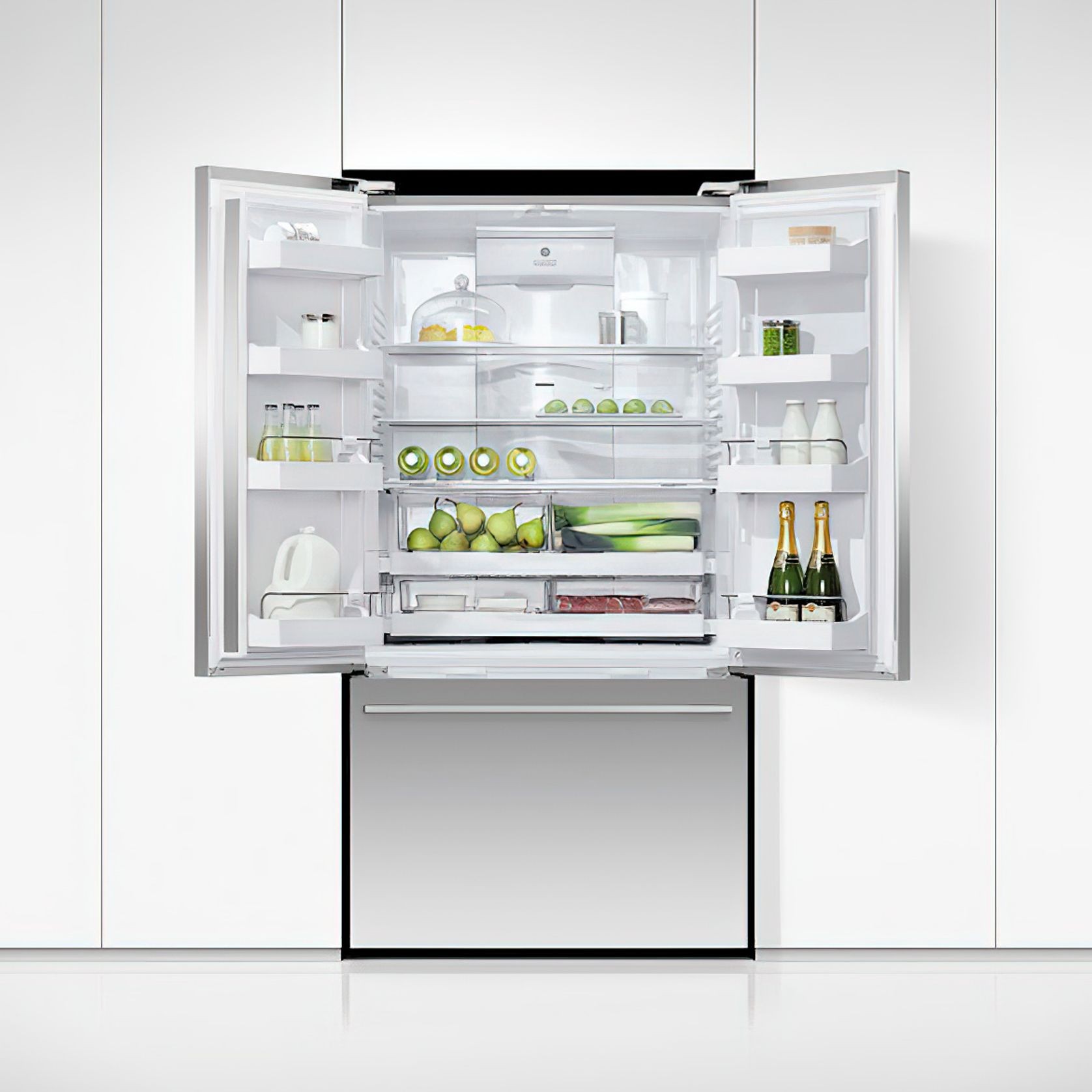 F&P Freestanding French Door Refrigerator Freezer, 569L gallery detail image