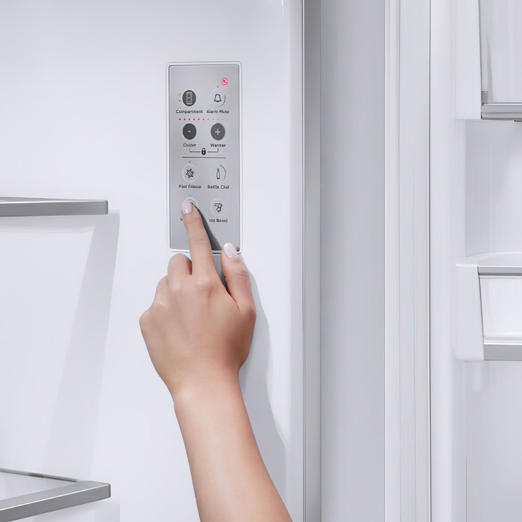 F&P Integrated French Door Refrigerator Freezer Ice & Water gallery detail image