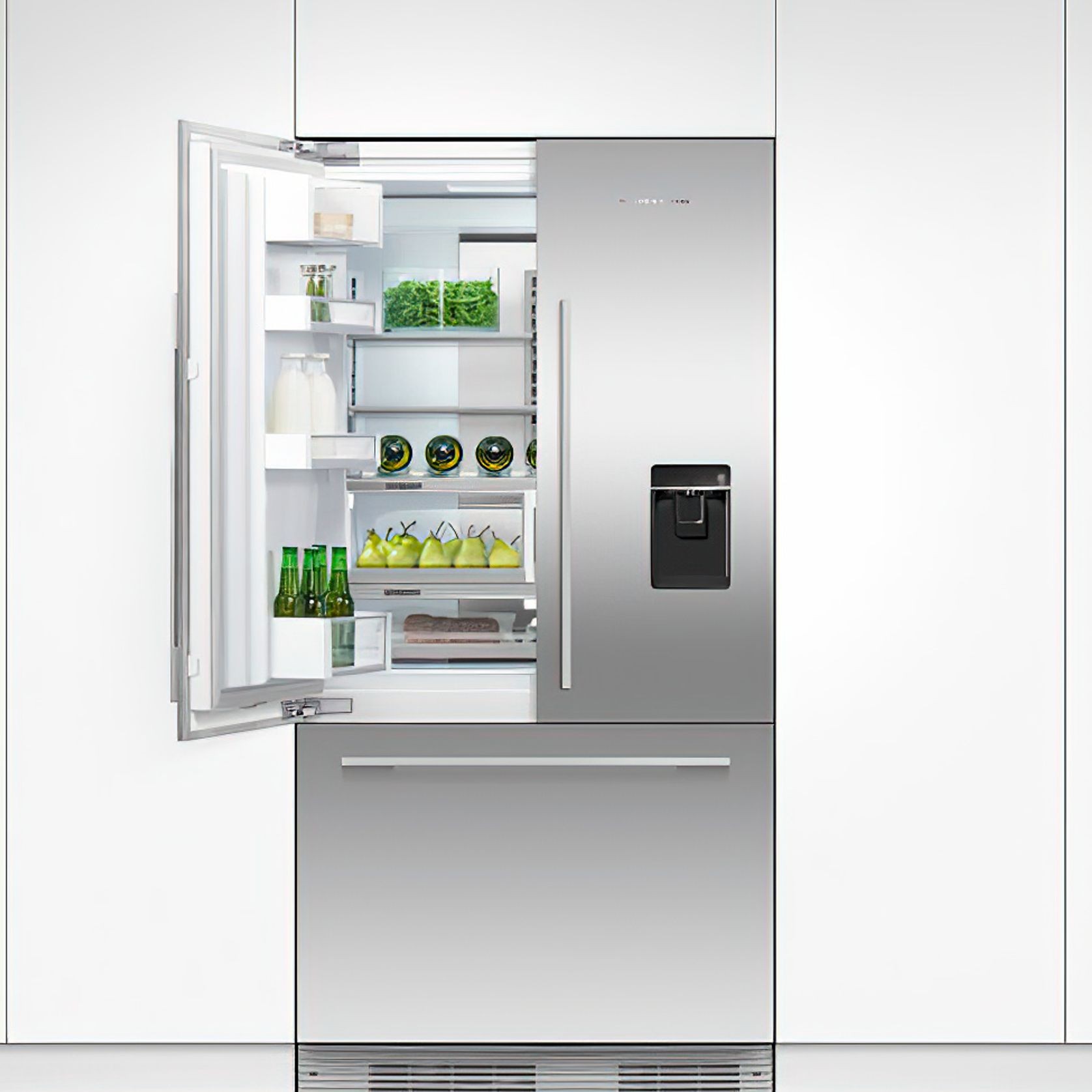 F&P Integrated French Door Fridge Freezer Ice & Water gallery detail image