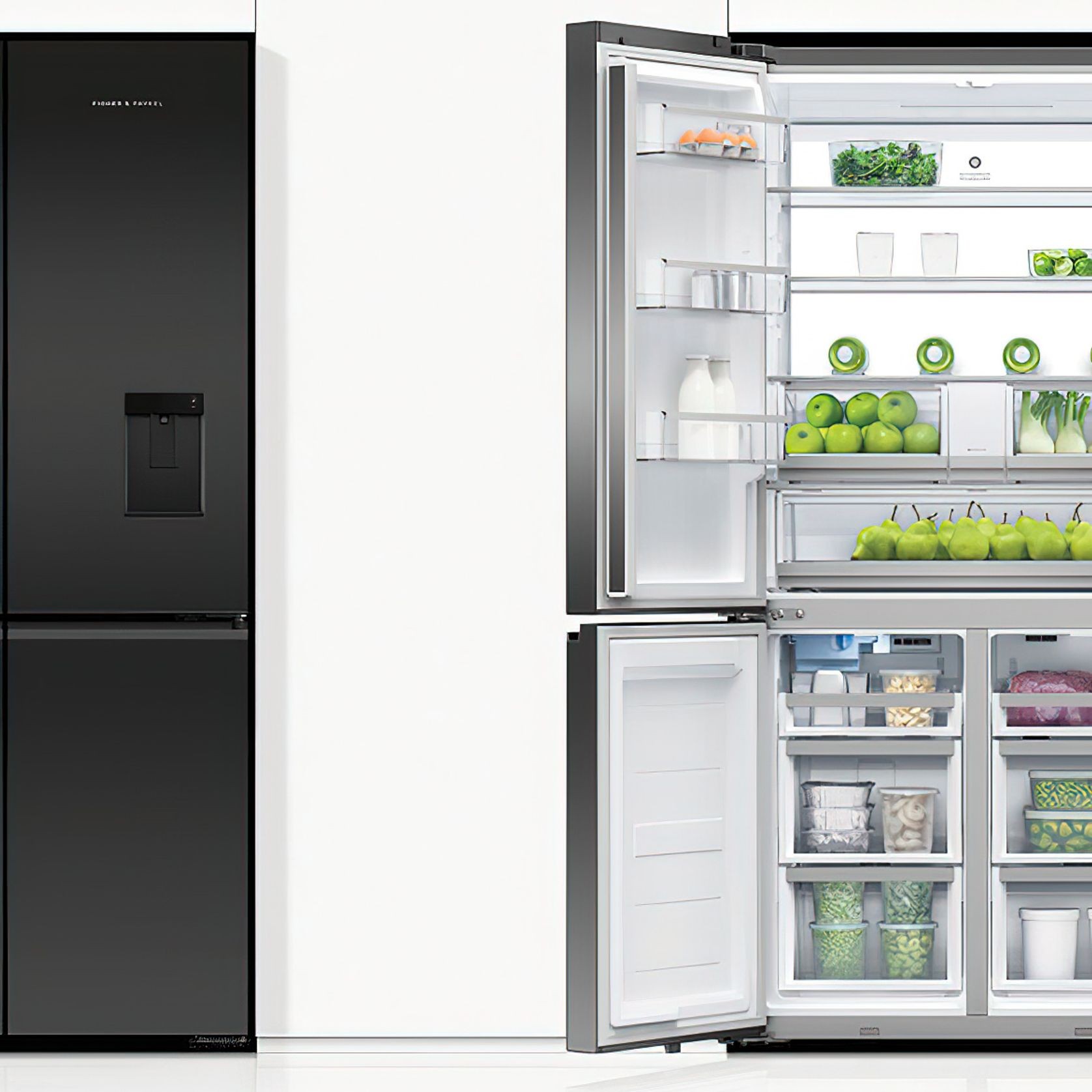 F&P Freestanding Quad Door Refrigerator Freezer, 690L gallery detail image