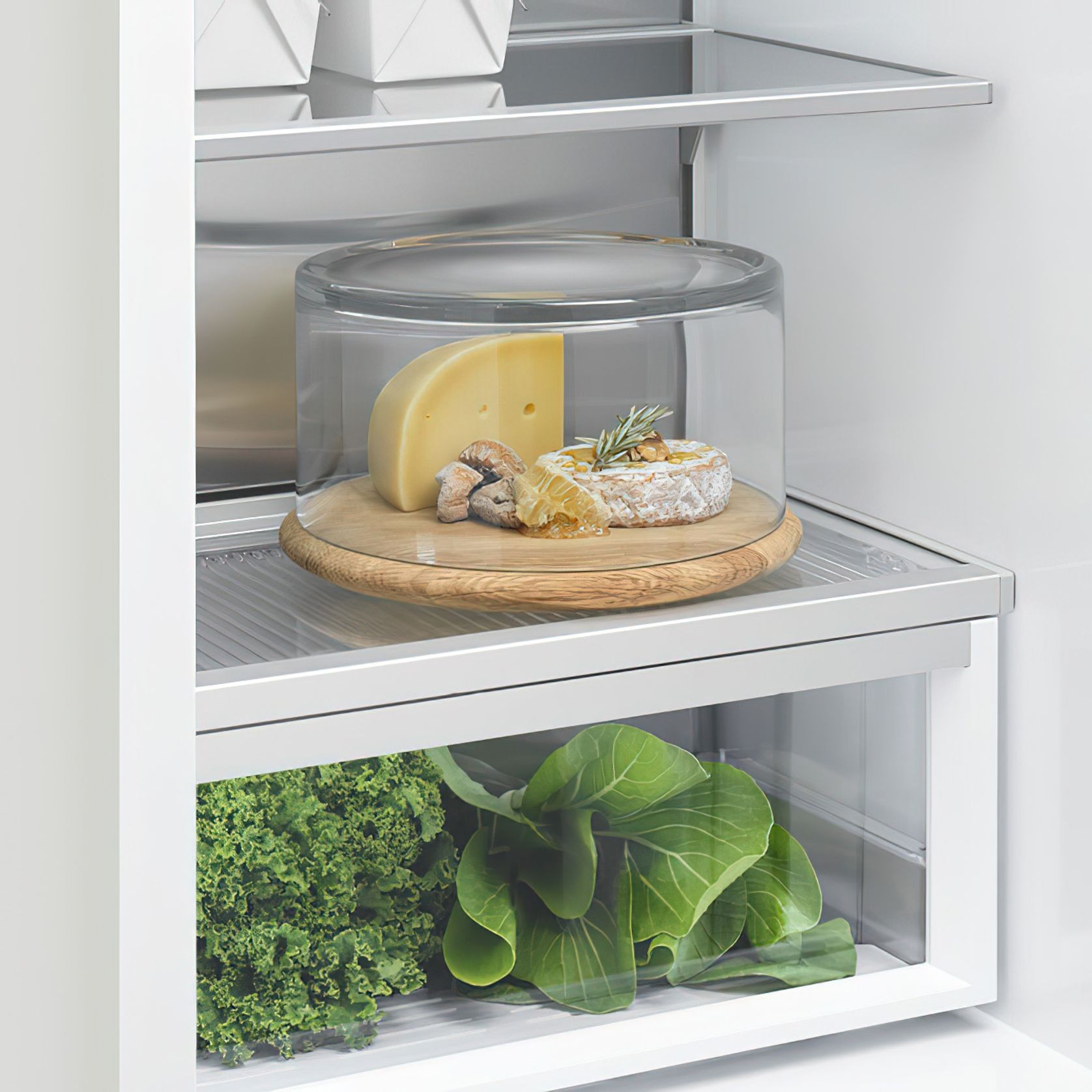F&P Integrated Refrigerator Freezer, 60cm, Ice & Water gallery detail image