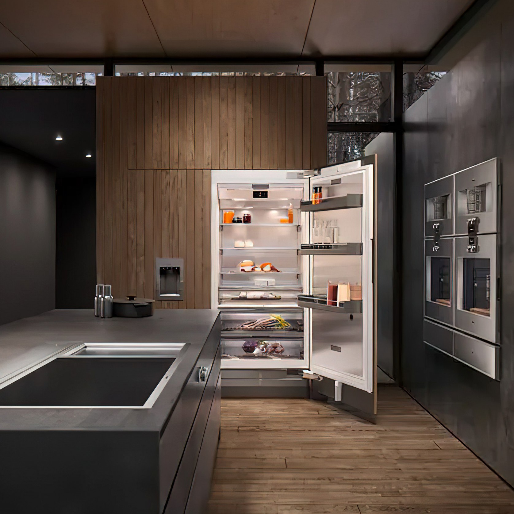 Gaggenau Built-in Fridge 400 Series Soft Close Flat Hinge gallery detail image