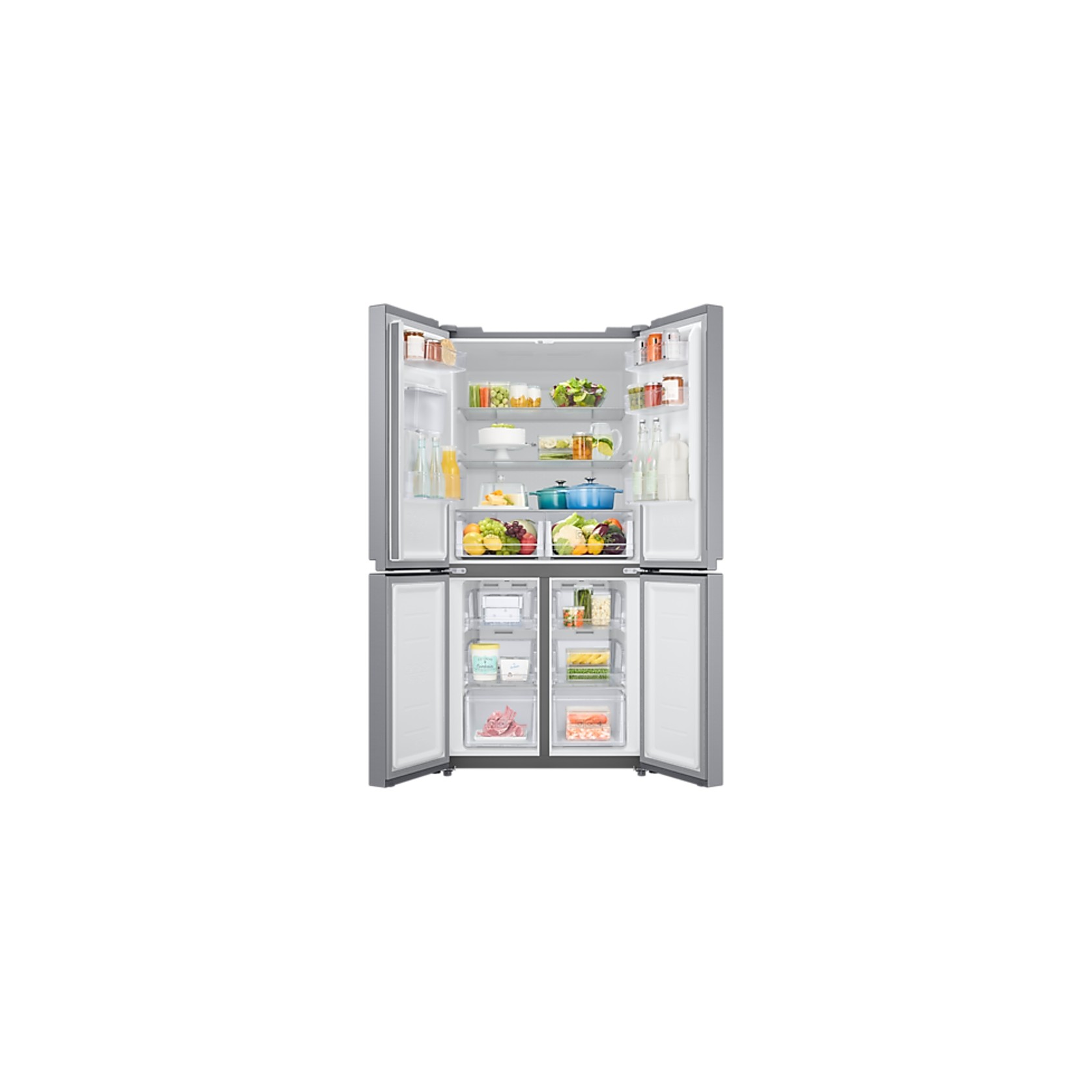 488L French Door Fridge Matte Silver gallery detail image