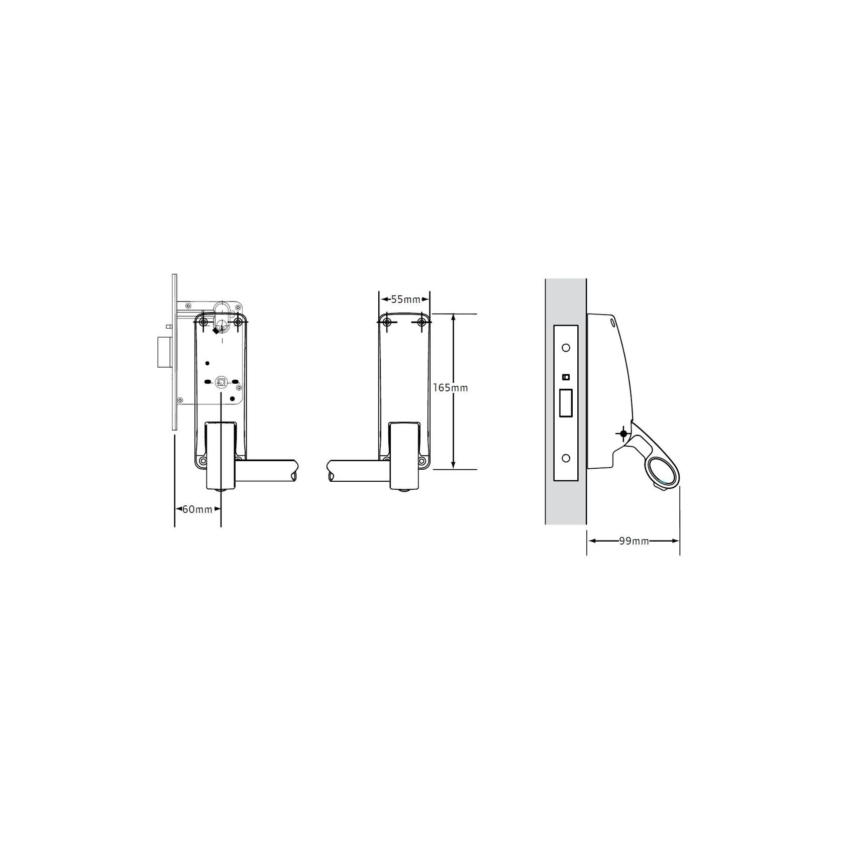 Briton Panic Bar Pack w/ Mortice Lock, Lever & Cylinder gallery detail image