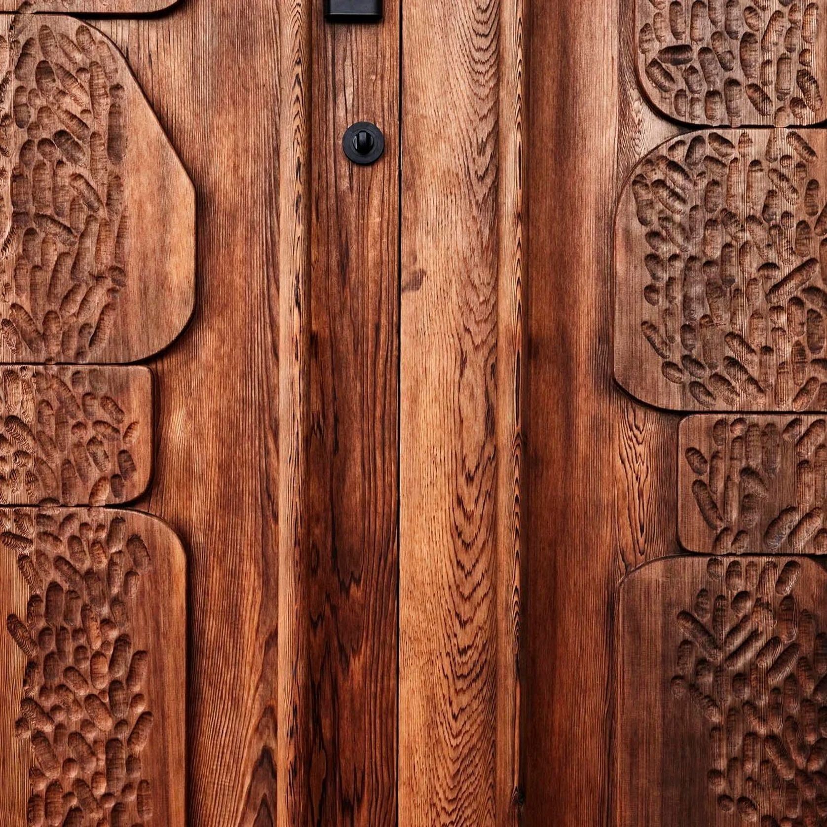 Shou Sugi Ban Entrance Doors — Red Cedar gallery detail image