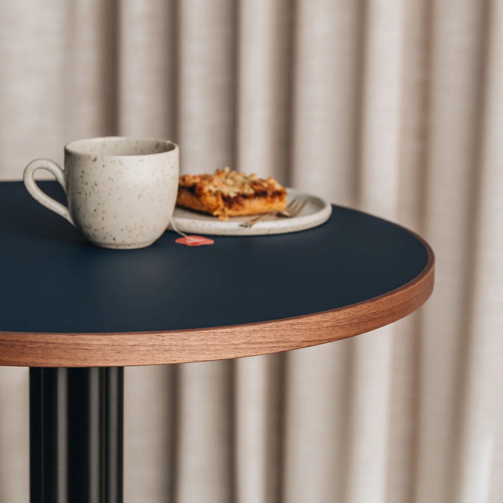 Round Timber Edged Laminate Top gallery detail image