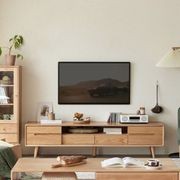 Malmo Natural Solid Oak Entertainment Unit gallery detail image