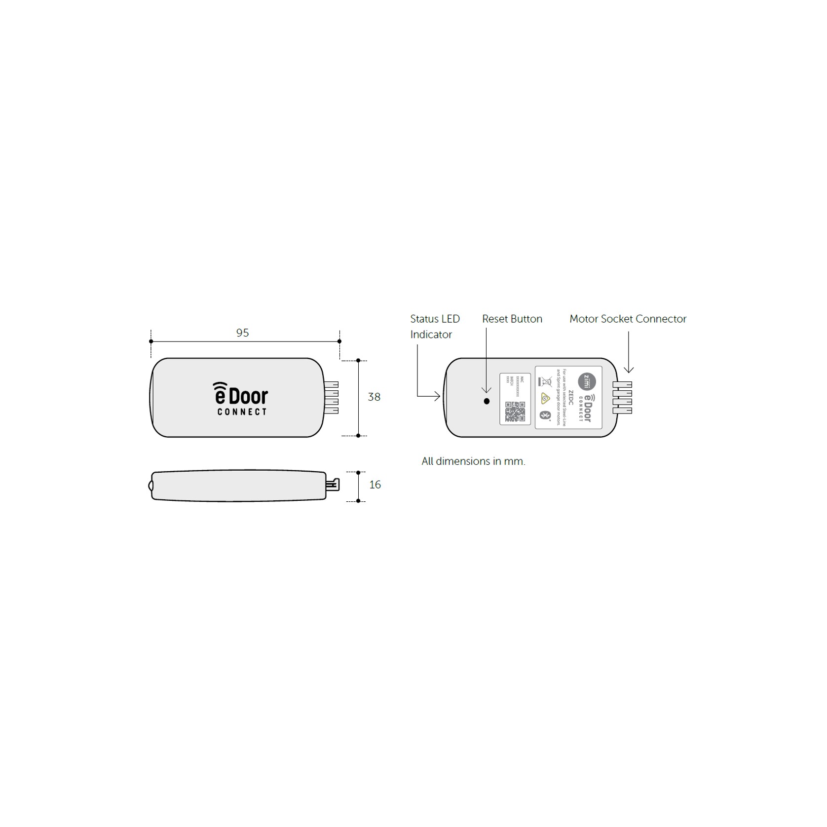 E-Door Connect Smart Garage Door Controller gallery detail image