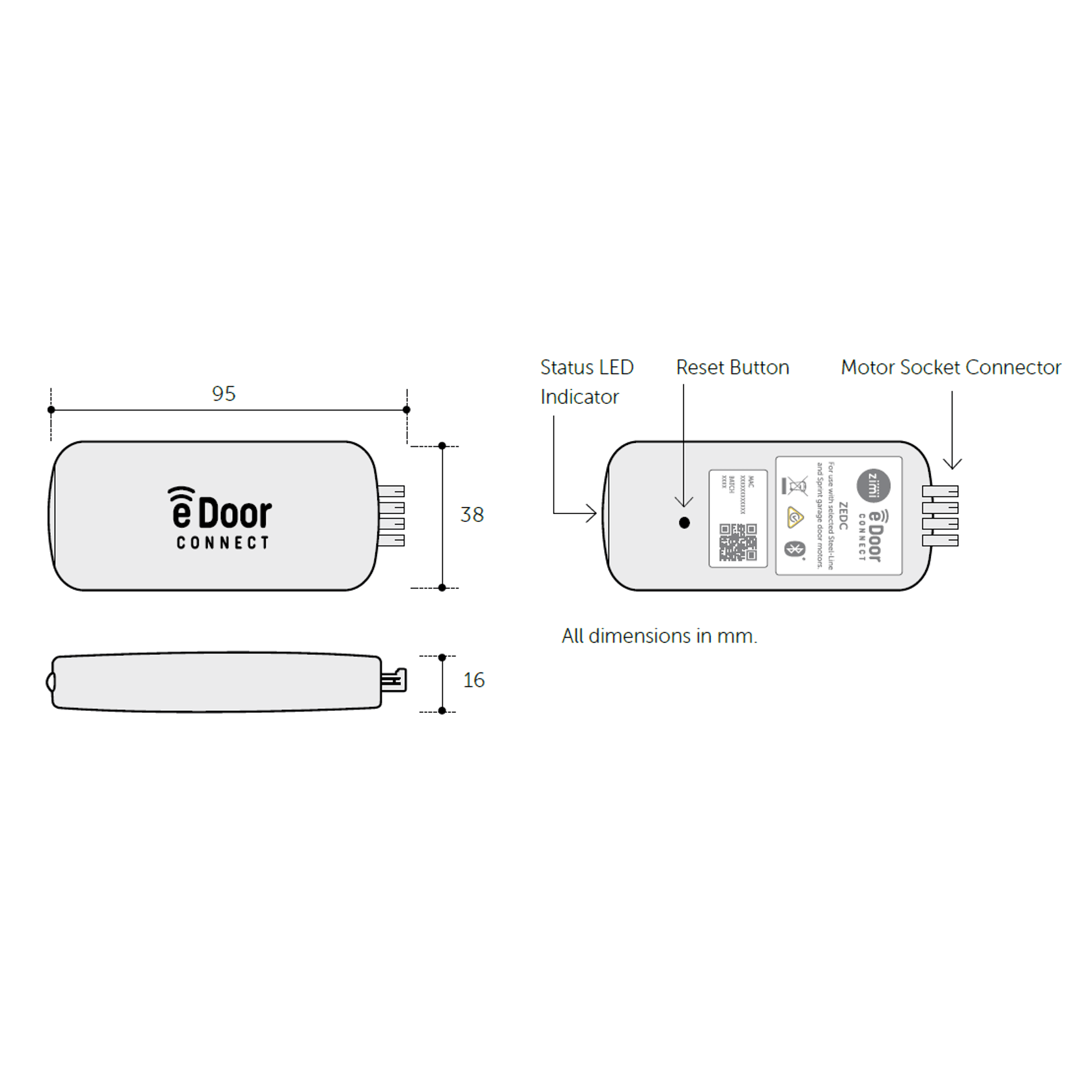 E-Door Connect Smart Garage Door Controller gallery detail image