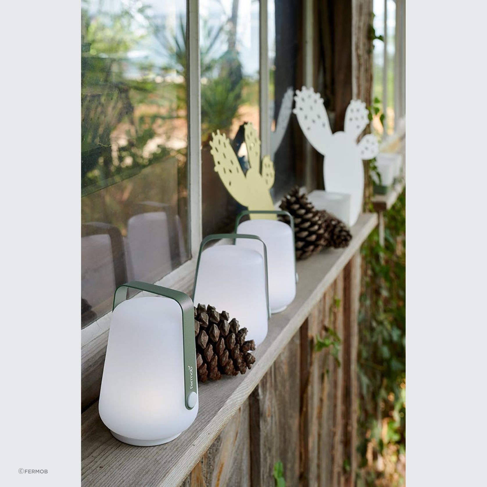 Balad Garden Lamp 12cm - Set 3 by Fermob gallery detail image
