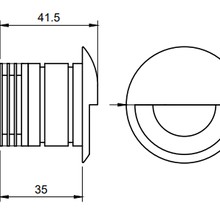 Bilby Eyelid Recessed Wall Light gallery detail image