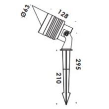 LED Garden Spot & Spike Light 9W gallery detail image