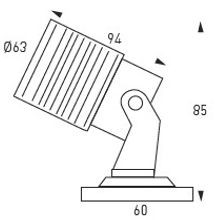 LED Garden Spot & Spike Light 9W gallery detail image