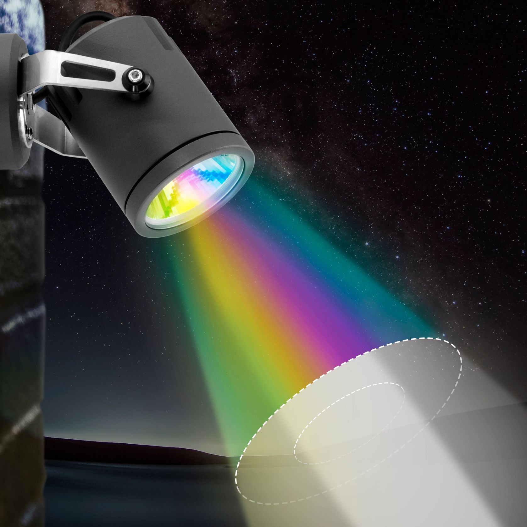 Hunza™ Ultra 35 Liquid Beam™ RGBW Wall Spotlight gallery detail image