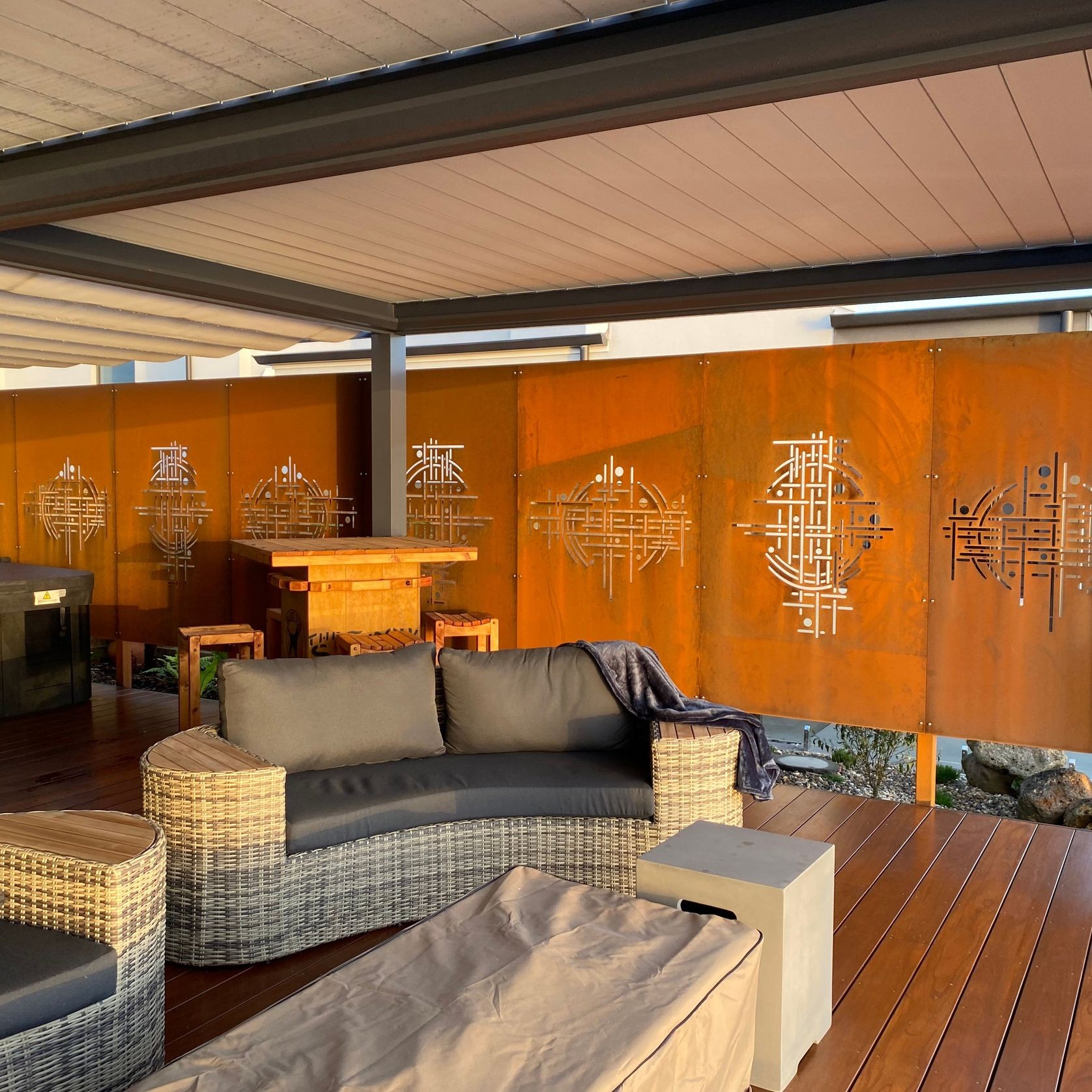 Laser Cut Privacy Screen & Fence Panel - Harmony gallery detail image