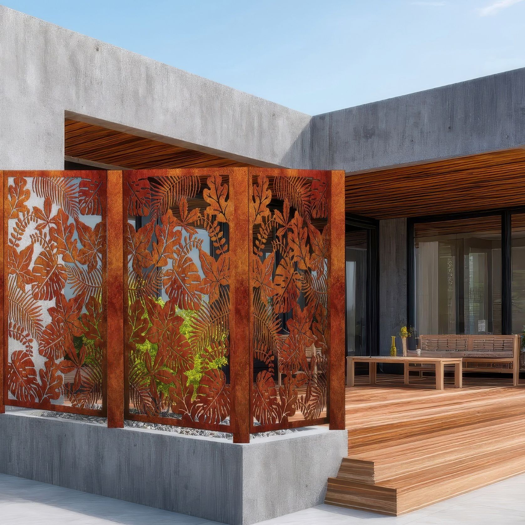 Garden Backdrop Metal panel - Flora MII gallery detail image