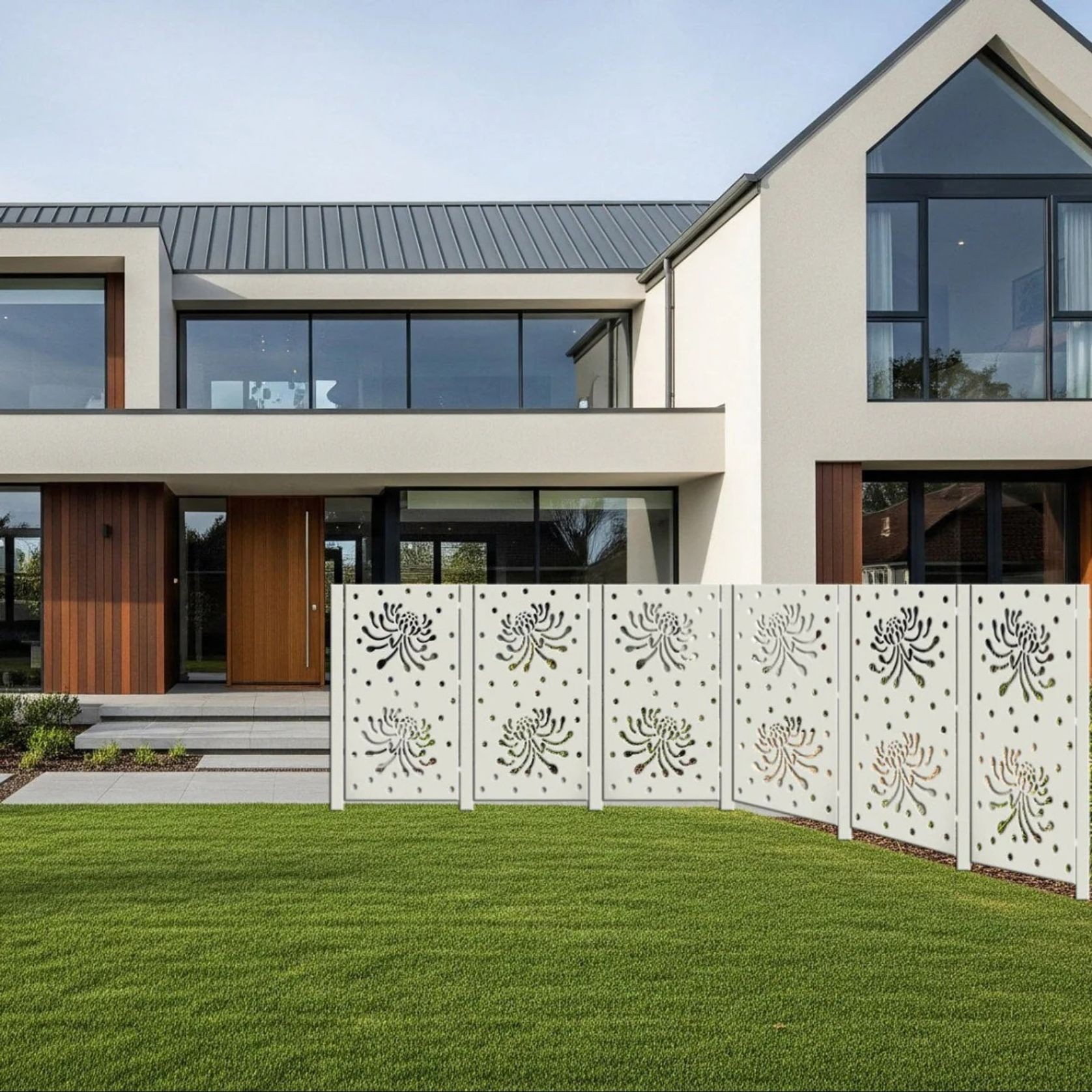 Fence Panel & Privacy Screen - Flower & Polka gallery detail image
