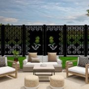 Privacy Screen - Thistle & Weave Panel Set gallery detail image