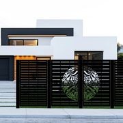 Combination Fence Panels - Half Fern with Straight line gallery detail image