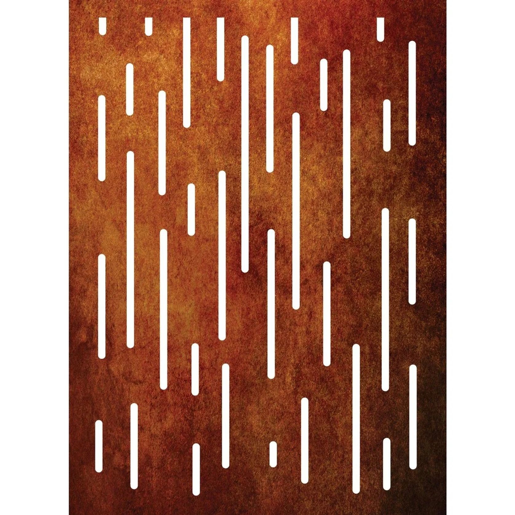 Vertical Lines - Corten Steel & Aluminium Fence Panel gallery detail image