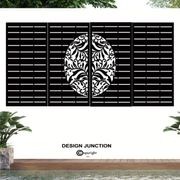 Combination Fence Panels - Half Fern with Straight line gallery detail image