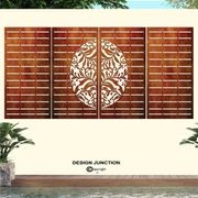 Combination Fence Panels - Half Fern with Straight line gallery detail image