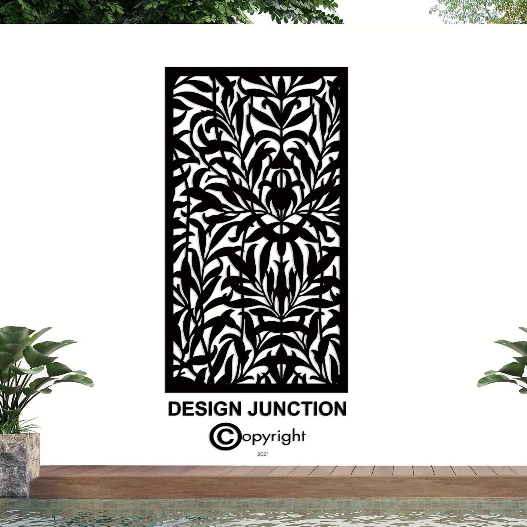 Fence Panel & Garden backdrop Panel - Drop Leaf gallery detail image