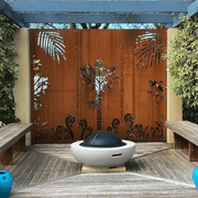 Privacy Screen - Nikau Decorative Panel Set gallery detail image