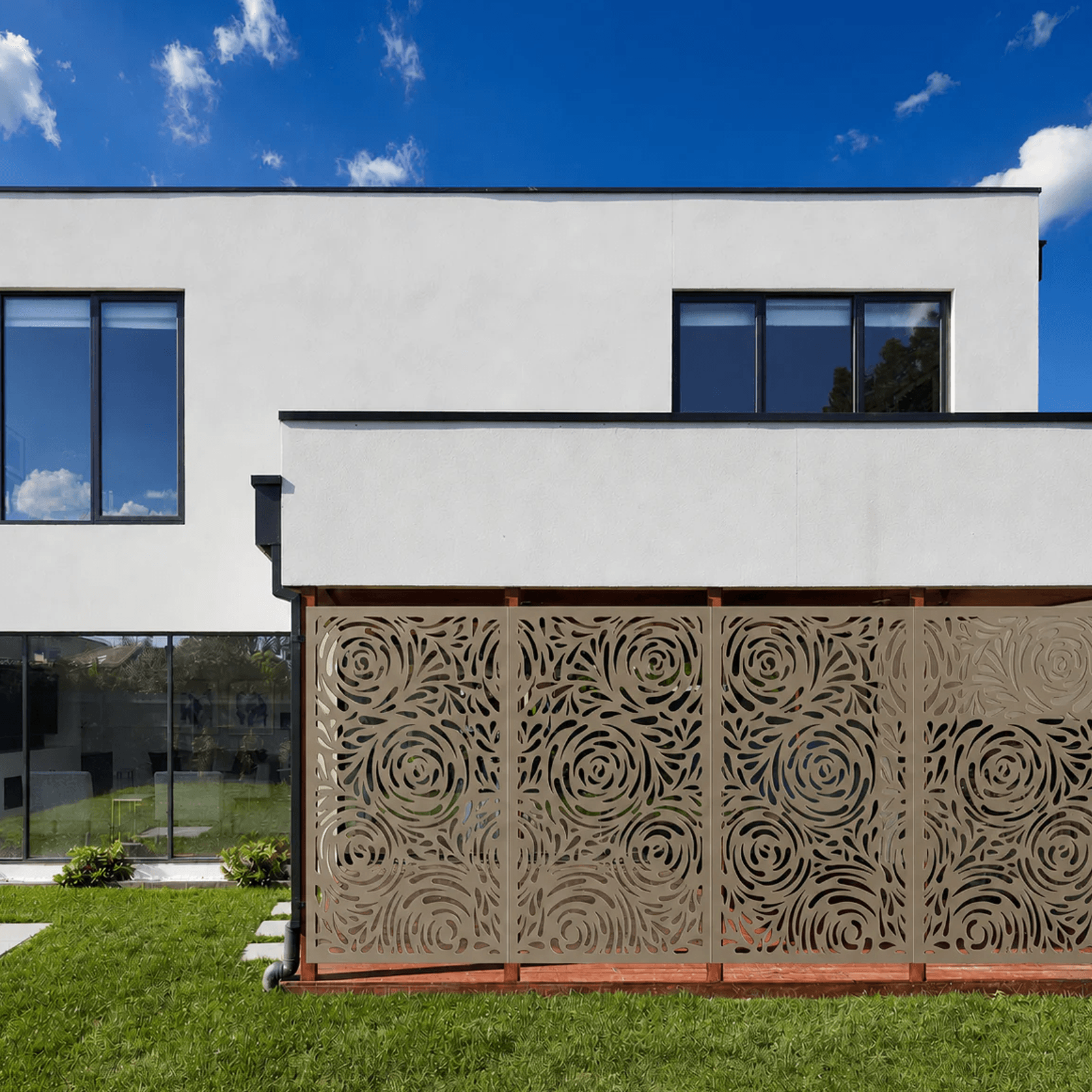 Privacy Screen & Fence Panel - Drop Flower gallery detail image