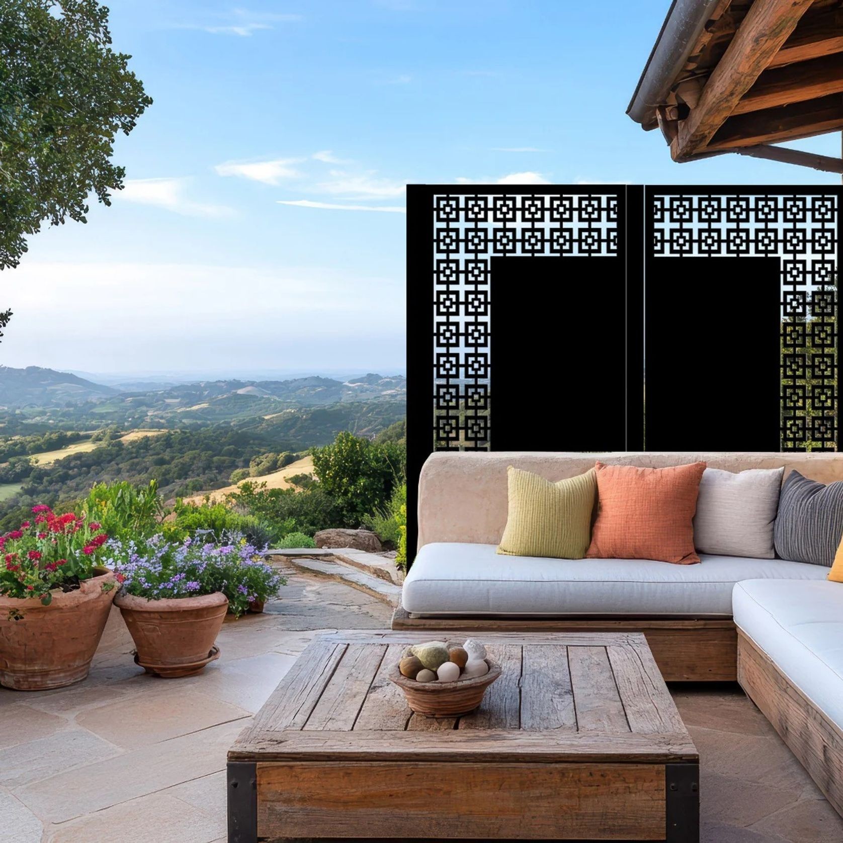 Fence Panel / Balustrade - Vertical Square Trim gallery detail image
