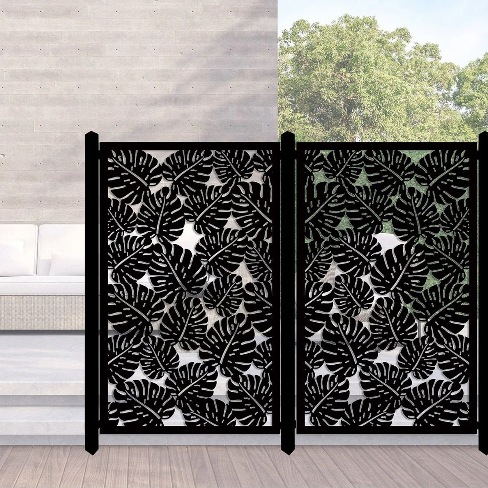 Privacy Screen & Fence Panel - Monstera ll gallery detail image