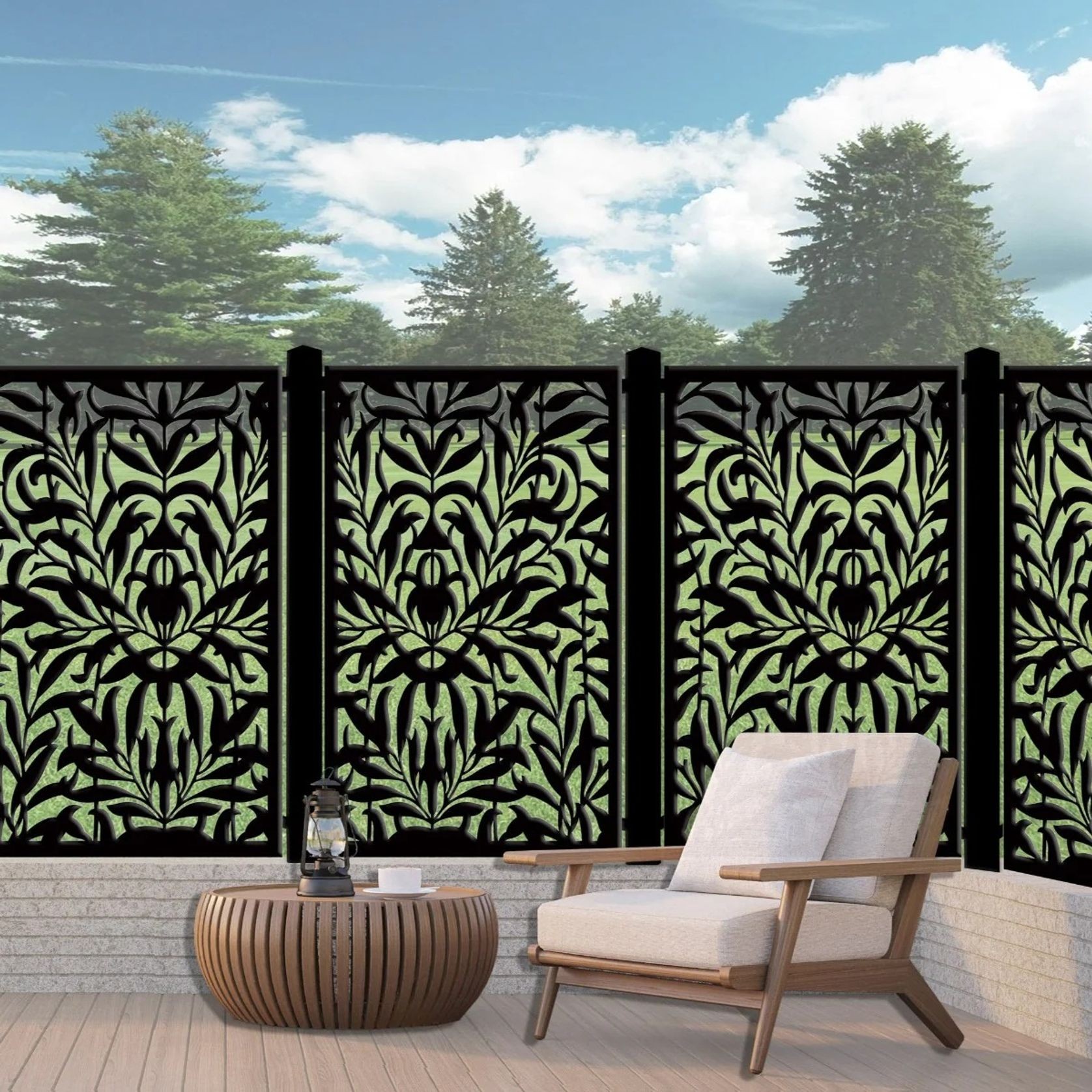 Fence Panel & Garden backdrop Panel - Drop Leaf gallery detail image
