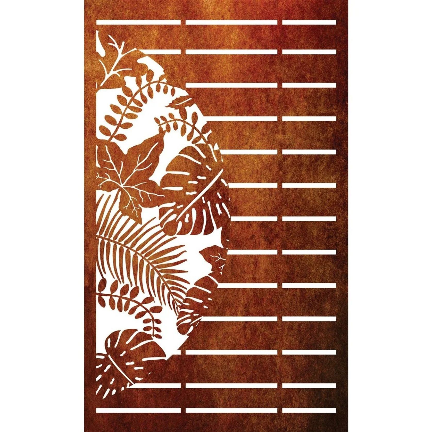 Fence Panel - Half Leaf with Straight lines gallery detail image