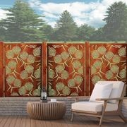 Privacy Screen & Fence Panel - Geometrical Flower gallery detail image