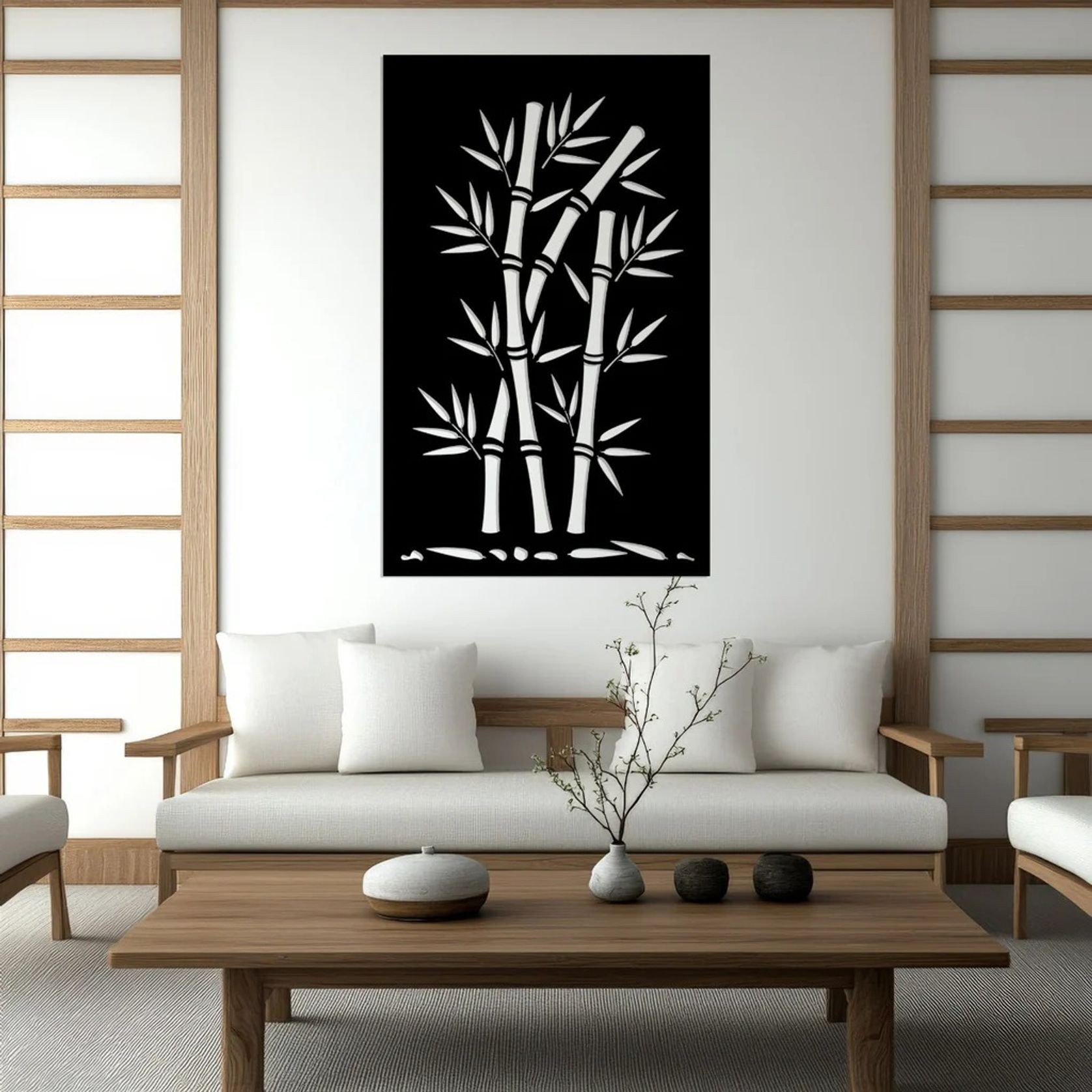 Bamboo Stalks- Laser Cut Fence Panel gallery detail image