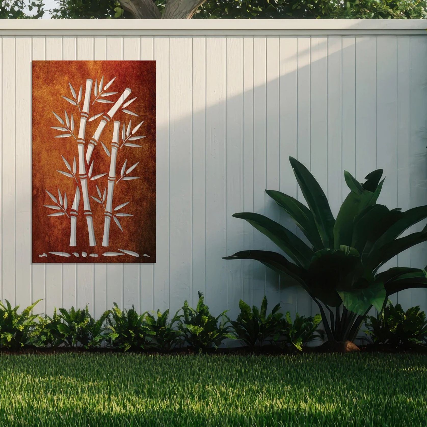 Bamboo Stalks- Laser Cut Fence Panel gallery detail image