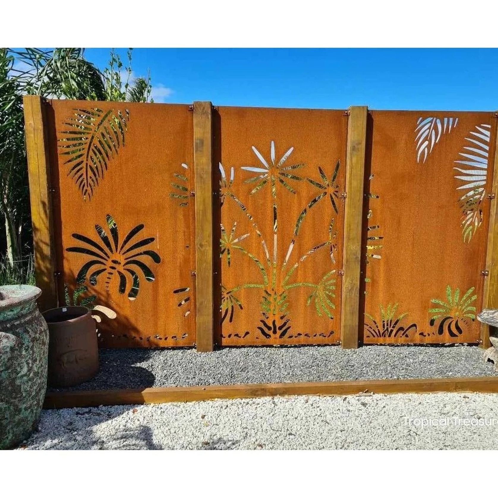 Decorative Garden Screens - The Palm Grove gallery detail image