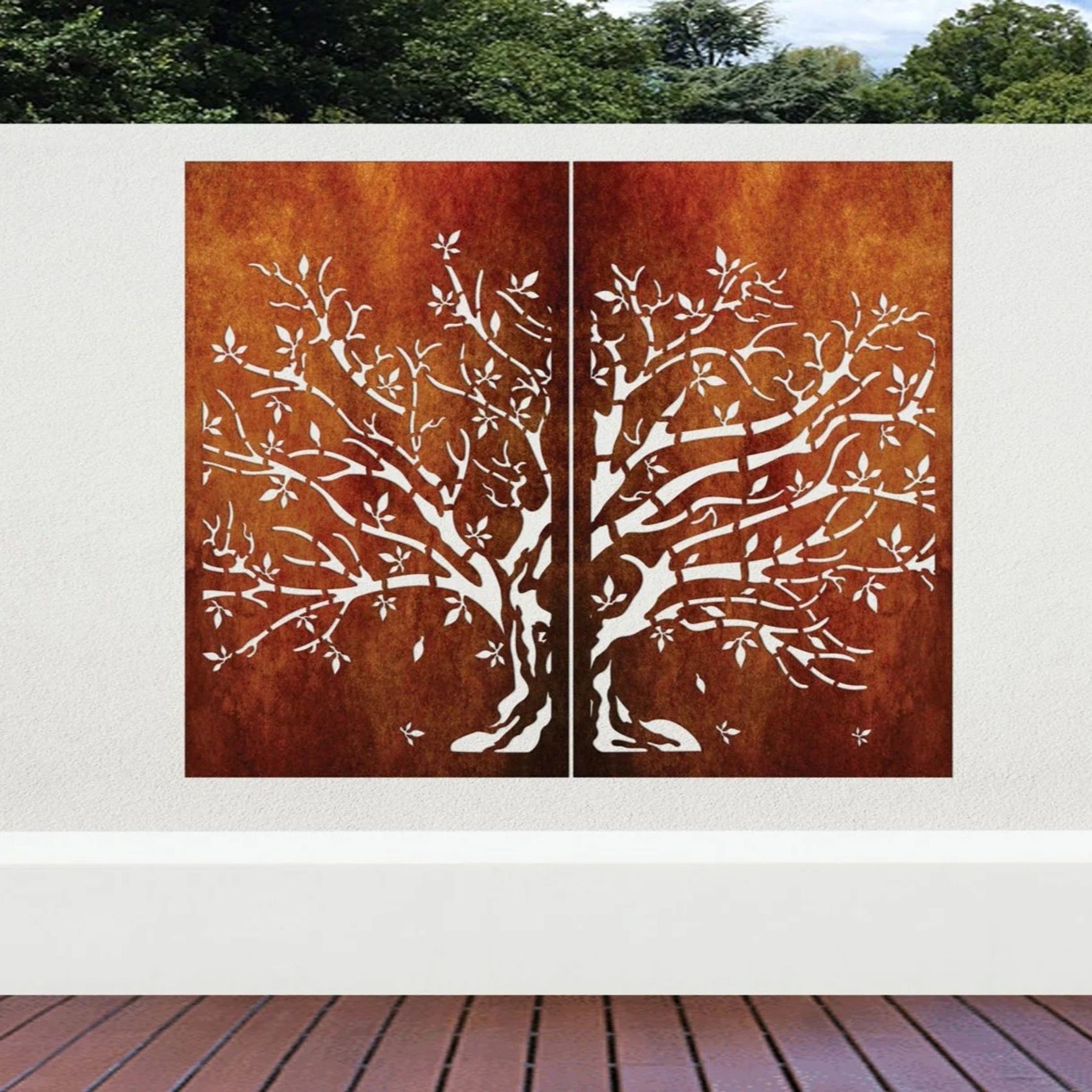 Privacy Screen & Fence Panel - Autumn Whisper Set Of 2 gallery detail image