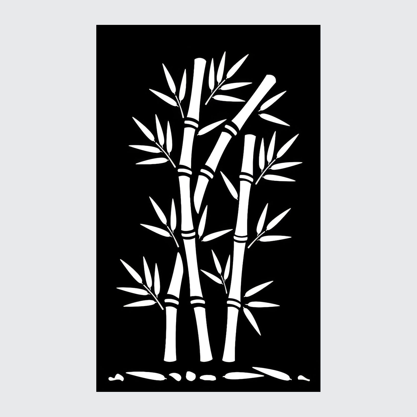 Bamboo Stalks- Laser Cut Fence Panel gallery detail image
