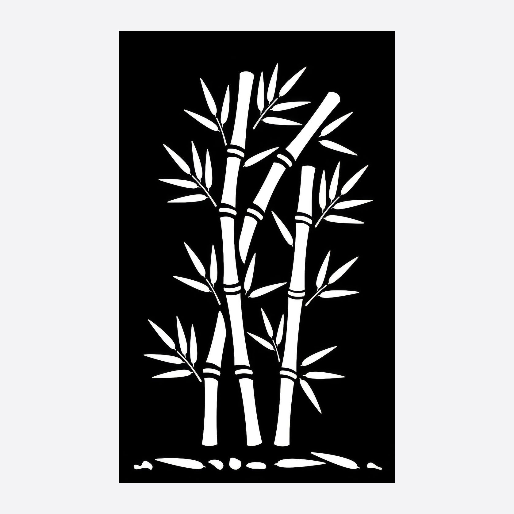Bamboo Stalks- Laser Cut Fence Panel gallery detail image