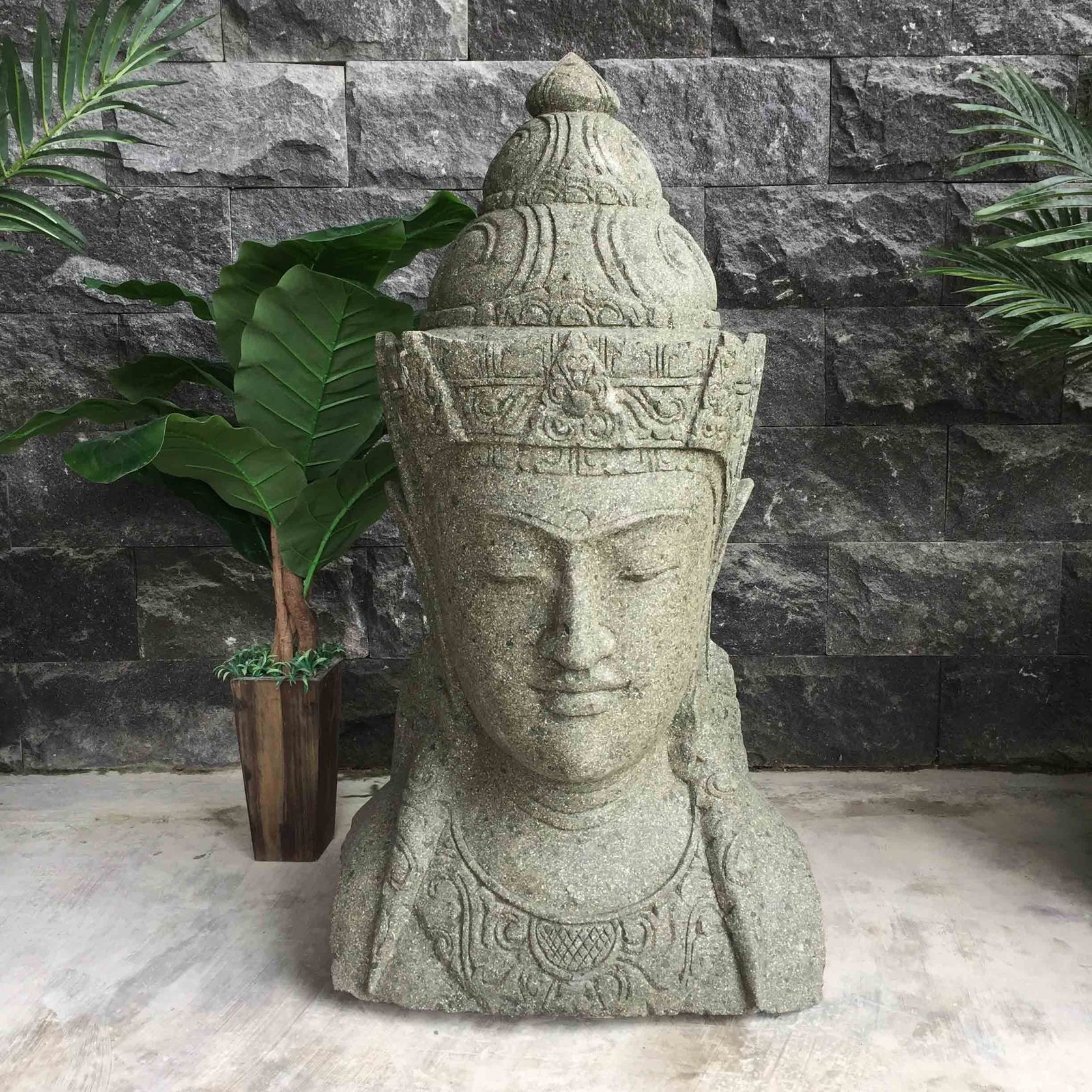 Greenstone Buddha Statue 105cm gallery detail image