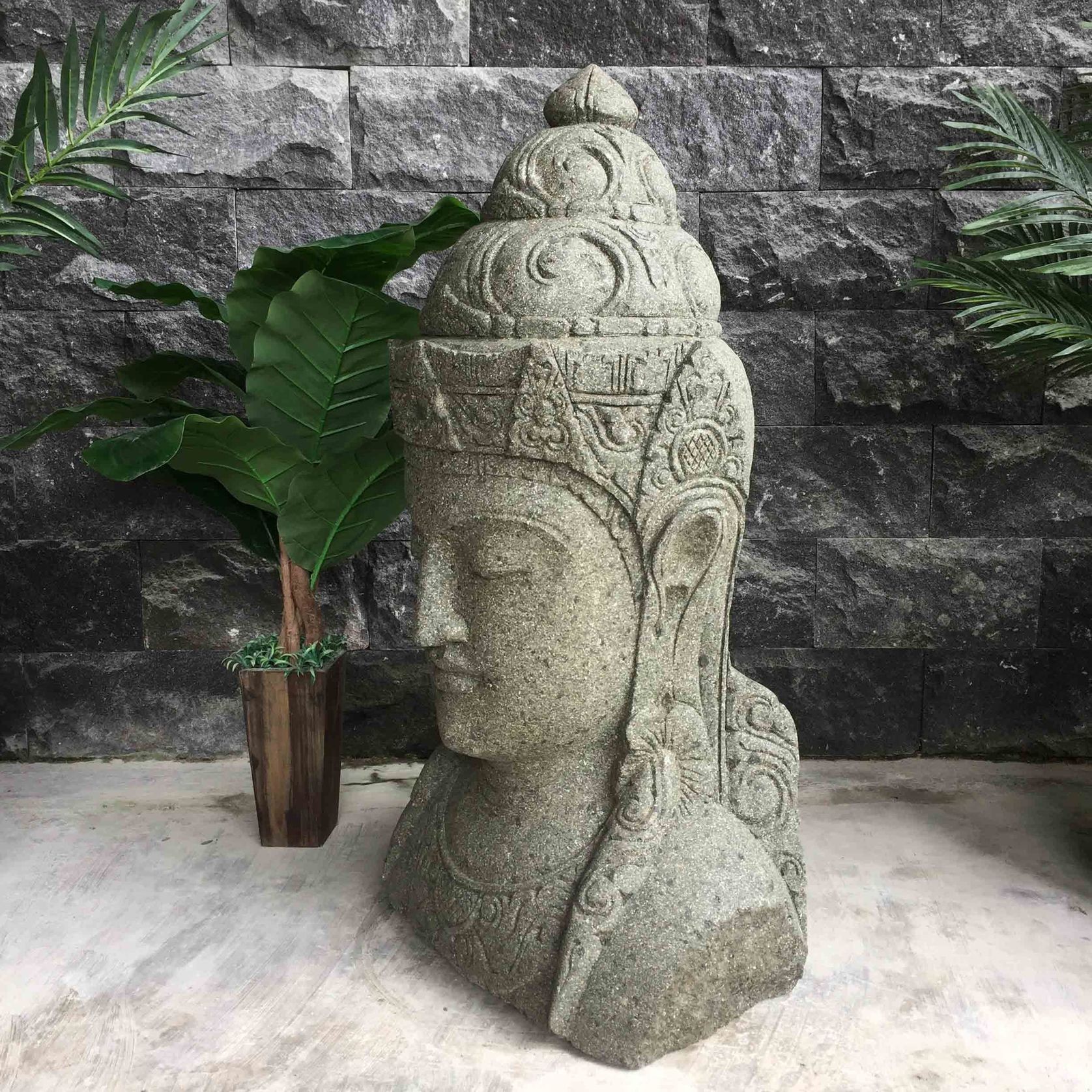 Greenstone Buddha Statue 105cm gallery detail image