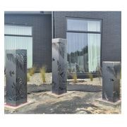 Corten Steel Garden Sculptures - Wild Light pillar gallery detail image