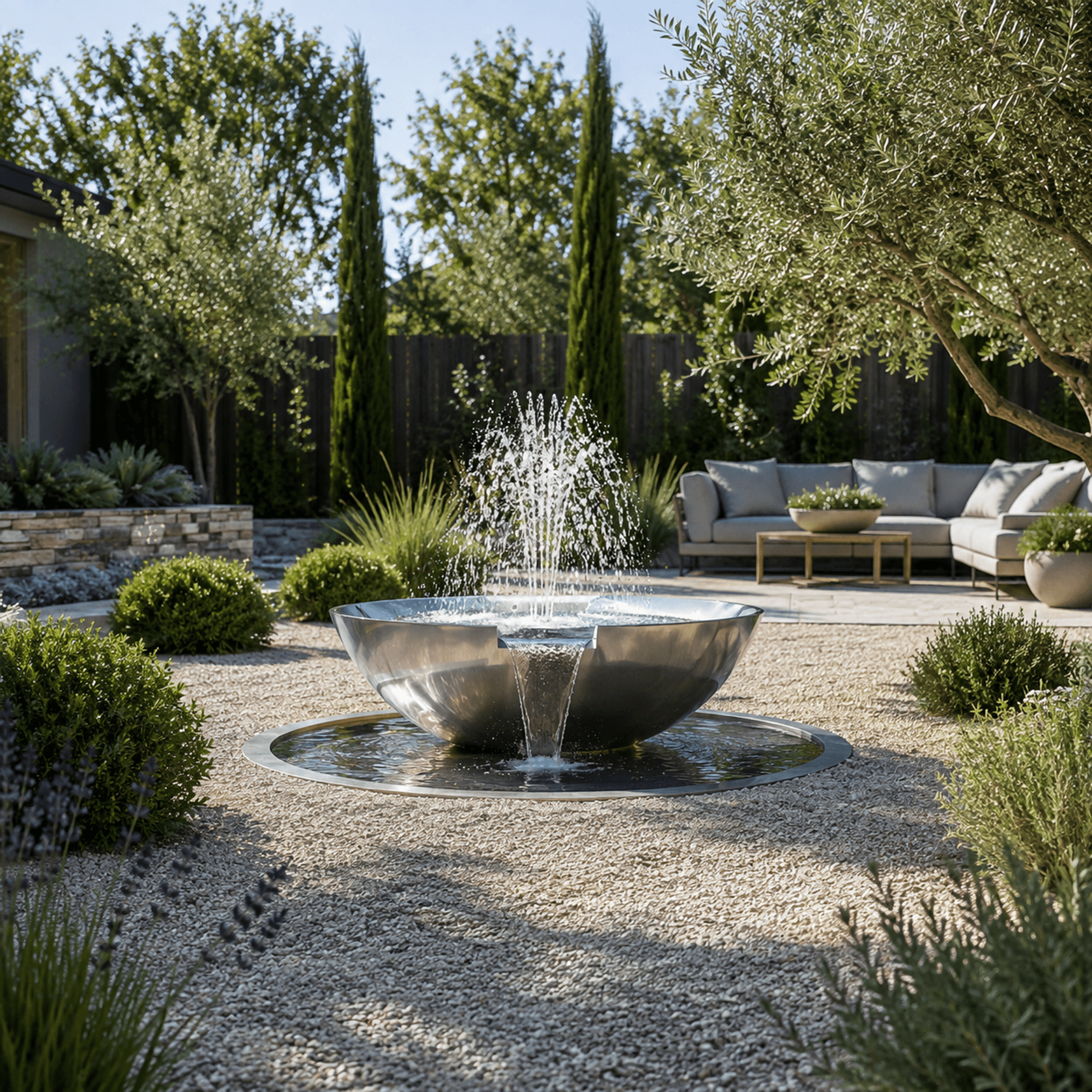 Stainless Steel Bowl Water Feature gallery detail image