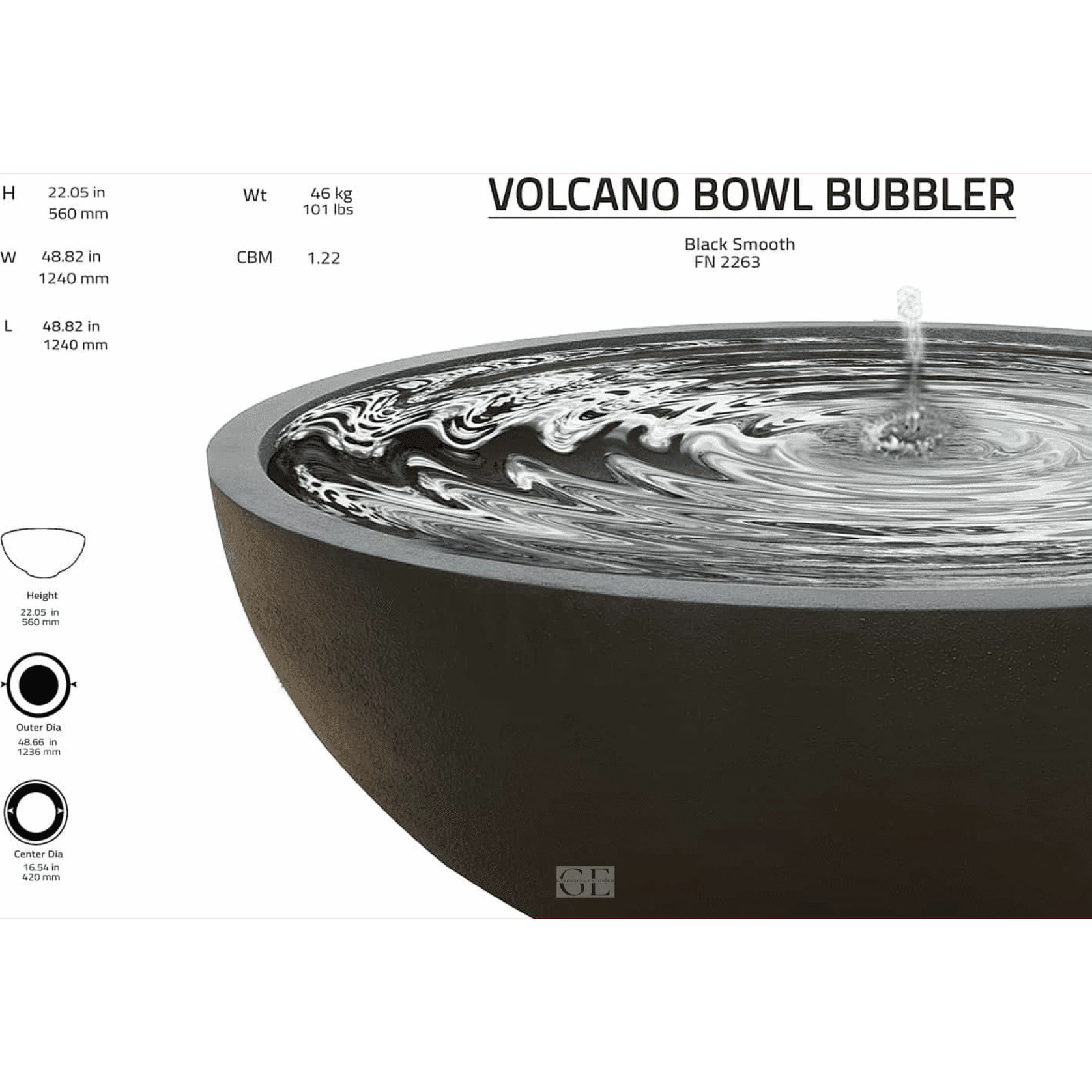 Volcano Bowl Bubbler gallery detail image